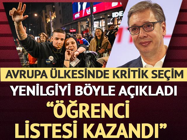 Se&ccedil;im yenilgisini b&ouml;yle duyurdu: "&Ouml;ğrenci listesi kazandı"