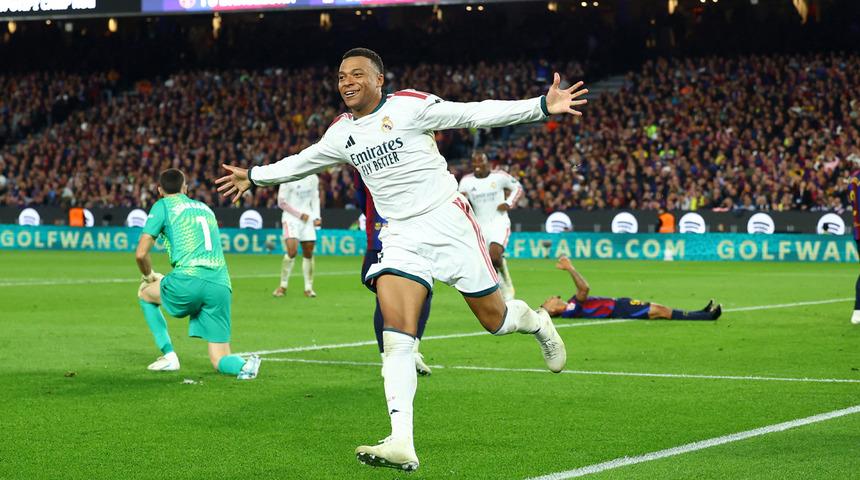 El Clasico'da sevinen taraf Real Madrid! Arda G&uuml;ler ve Mbappe, Lamine Yamal'ı yıktı
