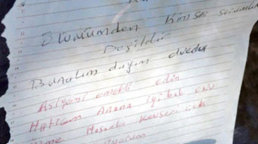 Alacaklarının listesini yapıp kendini astı