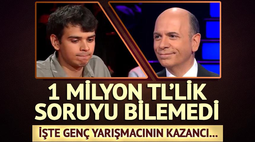 1 milyonluk soruyu a&ccedil;tırdı! Yanlış yanıt &uuml;zd&uuml;...