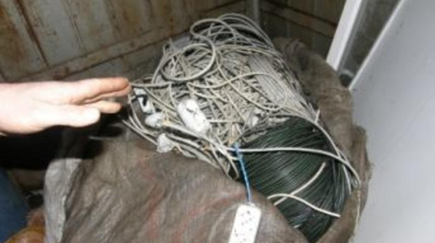 Rize'de kablo hırsızlığı