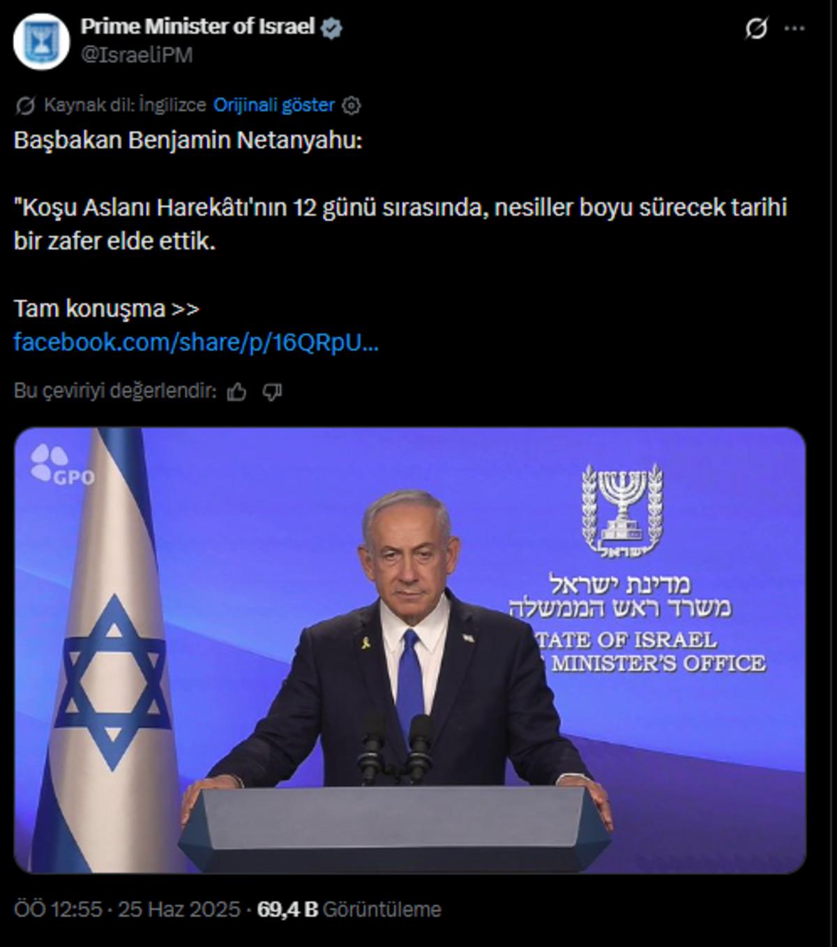 Netanyahu se&ccedil;im kampanyasını eline y&uuml;z&uuml;ne bulaştırdı: "Ortan kaldırdık" dediği atom bombası tehdidiyle oy istedi 3