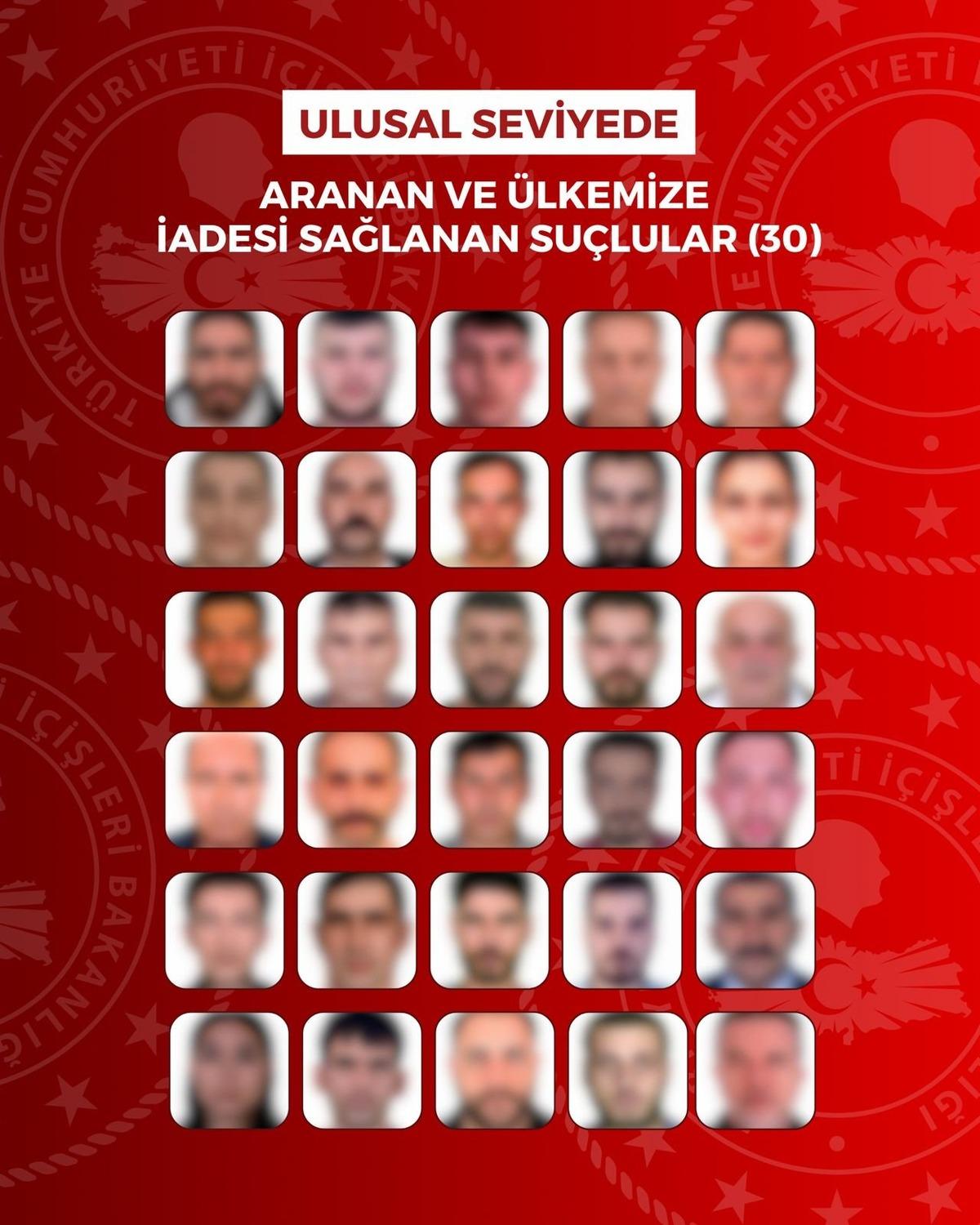 Bilan&ccedil;o a&ccedil;ıklandı! Son 1 ayda 63 su&ccedil;lu T&uuml;rkiye ye geri getirildi 2