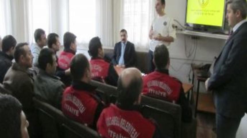 İtfaiye personeline ilk yardım eğitimi