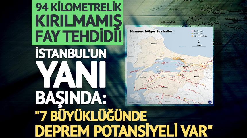 94 kilometrelik kırılmamış fay tehdidi! İstanbul'un yanı başında: "7 b&uuml;y&uuml;kl&uuml;ğ&uuml;nde deprem potansiyeline sahip"