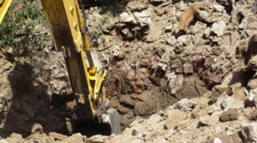 Rize'de define kazısı