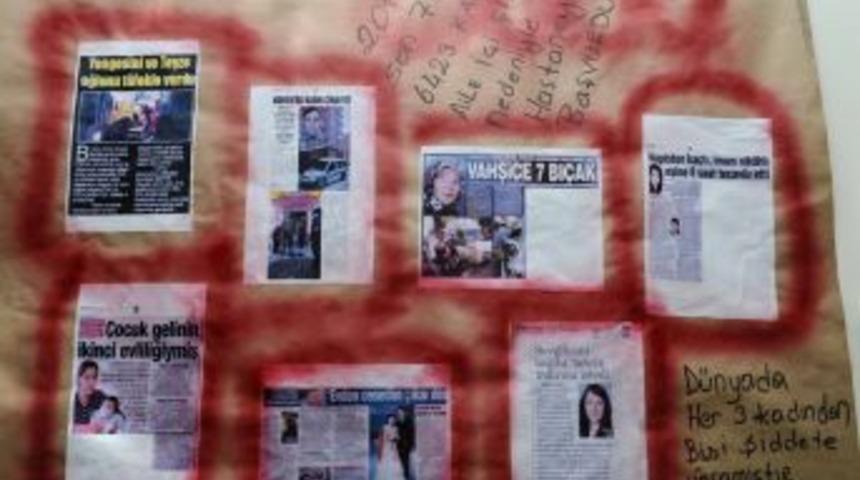 &Uuml;&ccedil;&uuml;nc&uuml; sayfa haberleriyle 'Toplumsal Cinnet' sergisi a&ccedil;ıldı