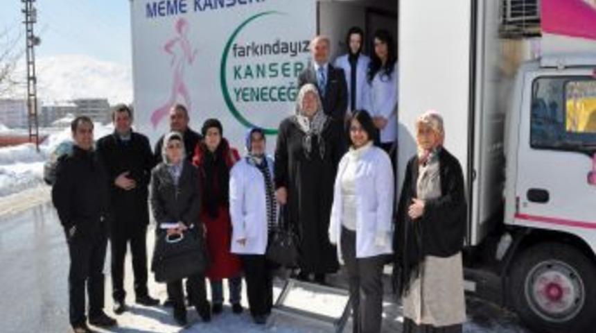 Japonya'nın hibe ettiği kanser tarama aracı, kadınlara hizmet veriyor