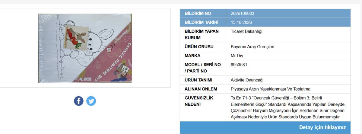 Bakanlık ifşaladı: &Uuml;nl&uuml; markanın kırtasiye &uuml;r&uuml;n&uuml; toplatılıyor! 1