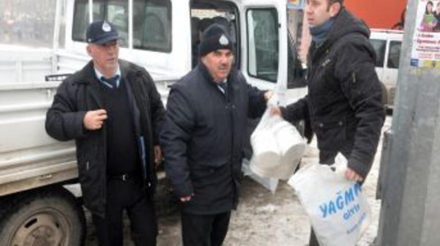 Üretim izni olmayan kaymaklara el konuldu