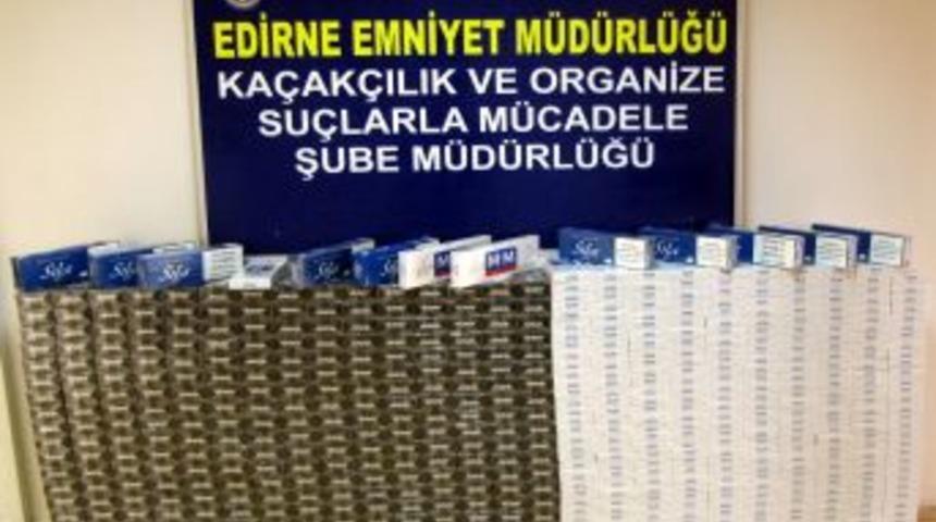 Edirne polisi 6 bin 520 paket ka&ccedil;ak sigara ele ge&ccedil;irdi