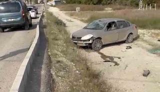 Elazığ&rsquo;da otomobil araziye u&ccedil;tu: 1 yaralı