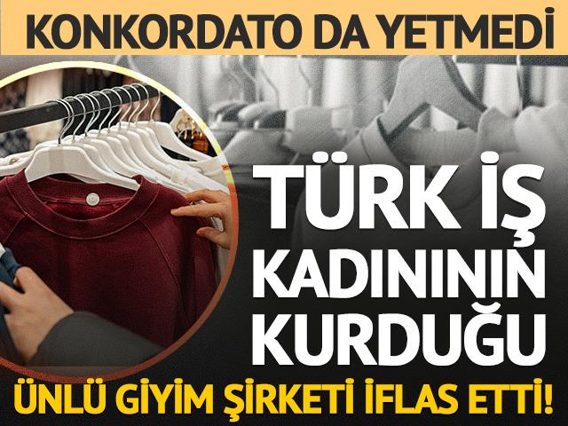 Konkordato da kurtaramadı! &Uuml;nl&uuml; giyim markası iflas etti