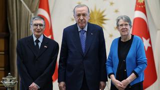 Cumhurbaşkanı Erdoğan, Prof. Dr. Aziz Sancar’ı kabul etti
