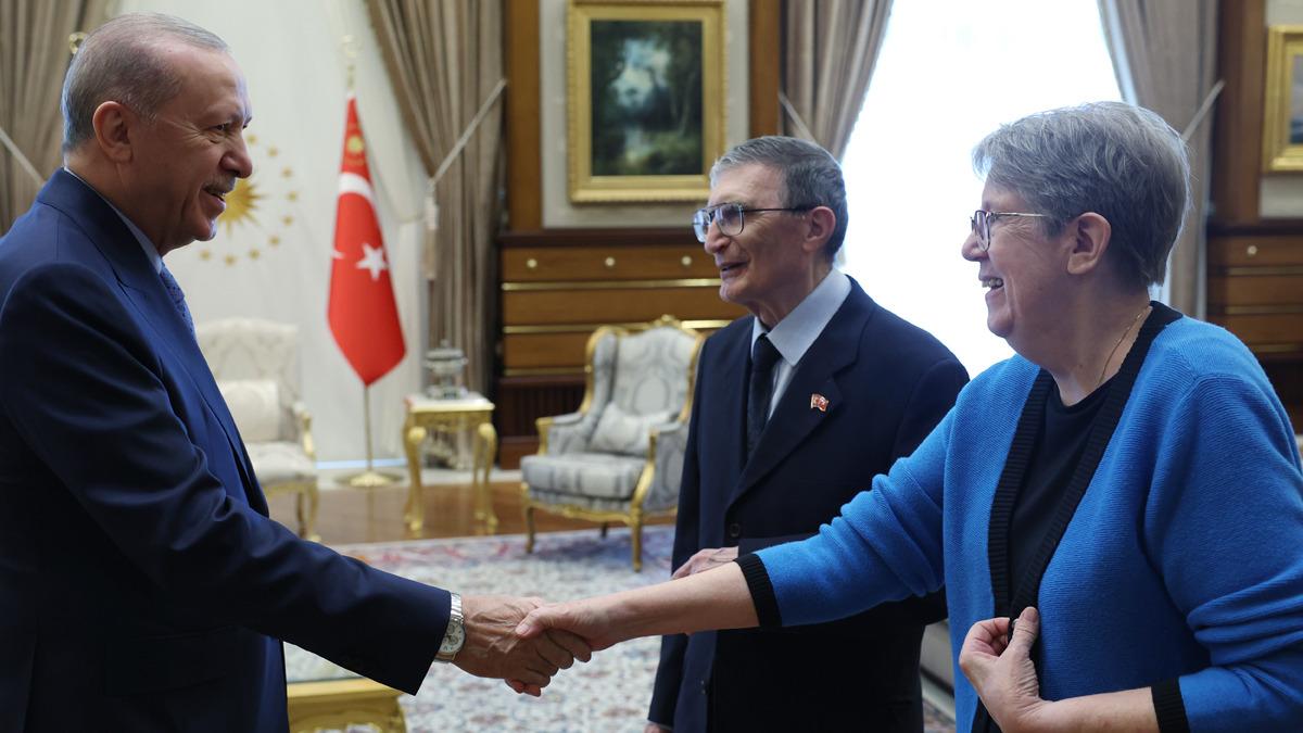 Cumhurbaşkanı Erdoğan, Prof. Dr. Aziz Sancar&rsquo;ı kabul etti 2