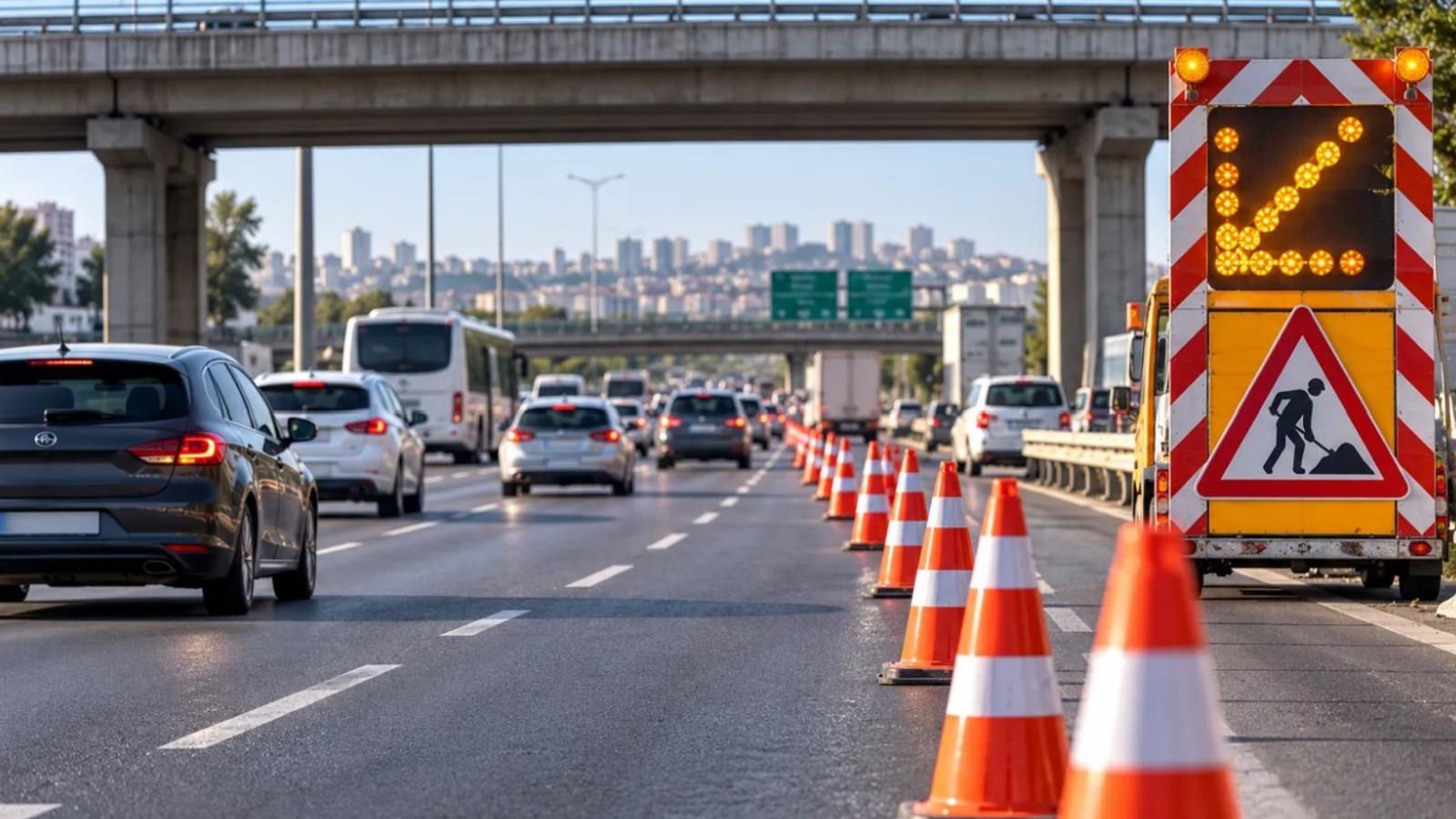 İstanbul'da sürücüler dikkat! D-100'de 50 günlük yol çalışması