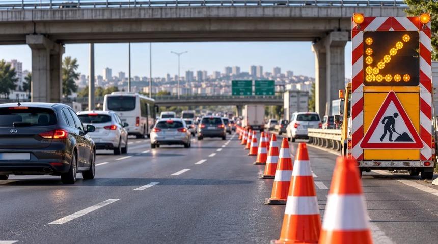 İstanbul'da s&uuml;r&uuml;c&uuml;ler dikkat! D-100'de 50 g&uuml;nl&uuml;k yol &ccedil;alışması