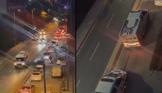 Bayrampaşa'da yol &ccedil;&ouml;kt&uuml;! Mahsur kalanlar var