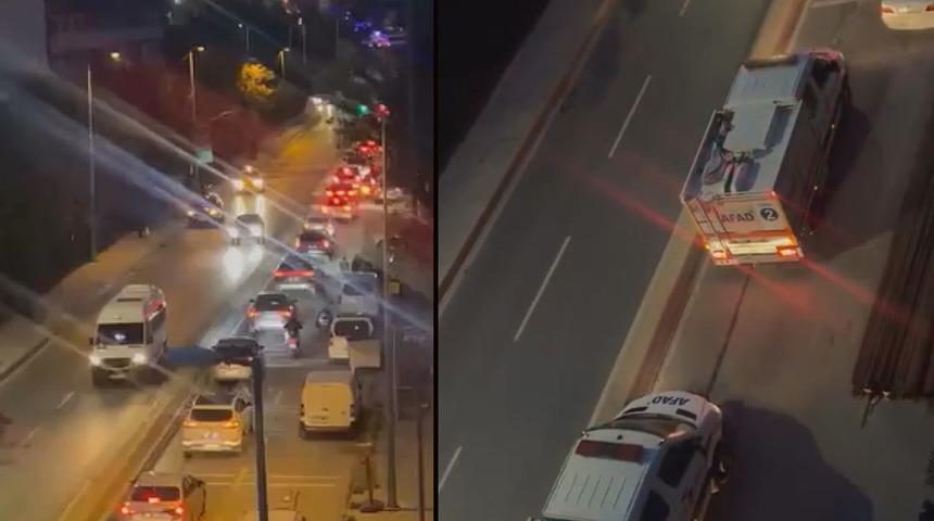 Bayrampaşa'da yol &ccedil;&ouml;kt&uuml;! Ekipler sevk edildi: Acı haber geldi