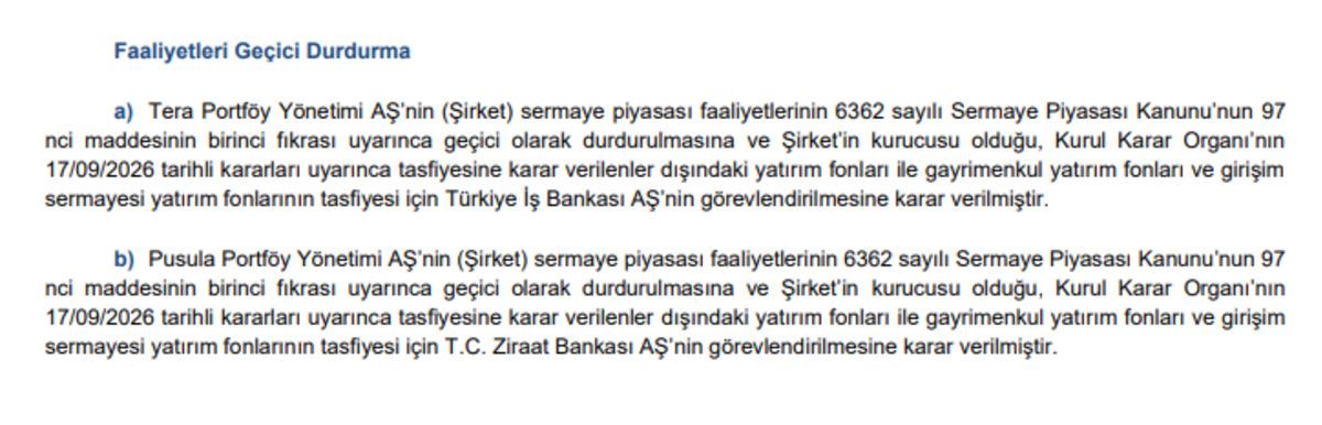 SPK dan Tera ve Pusula kararı! Ge&ccedil;ici olarak durduruldu 3