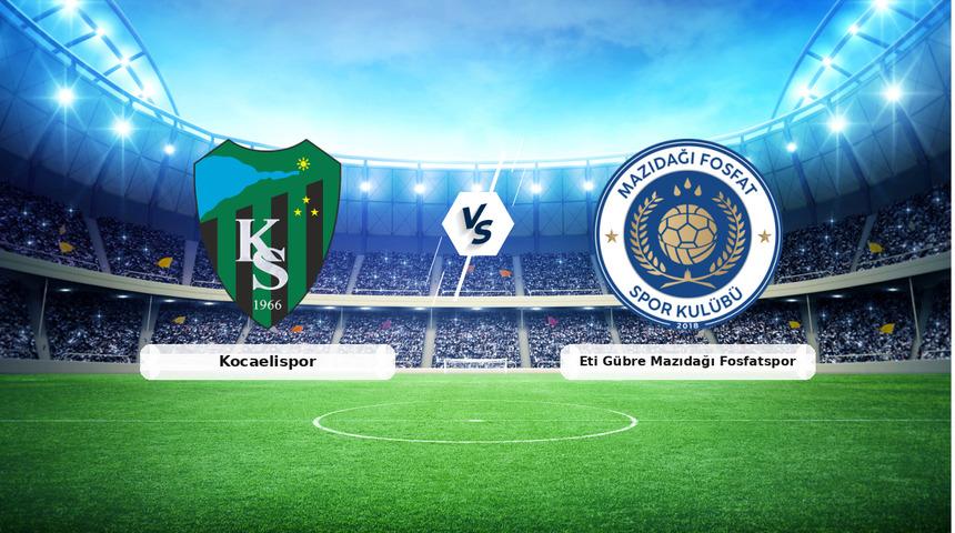 CANLI | Kocaelispor - Eti G&uuml;bre Mazıdağı Fosfatspor ma&ccedil; anlatımı! Ma&ccedil; ne zaman? Saat ka&ccedil;ta ve hangi kanalda? - 27 Ekim 2026
