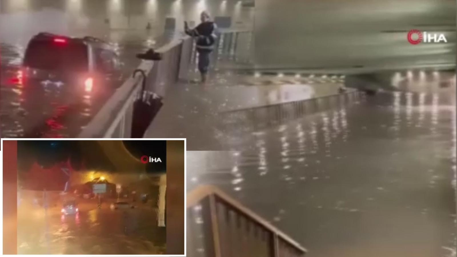 İstanbul'da Yağmur Yeniden Hayatı Felç Etti: Araçlar Su Altında