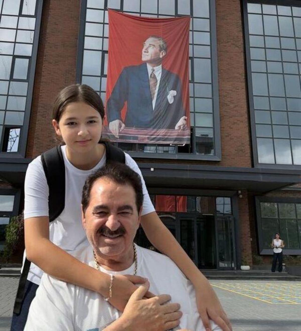 İbrahim Tatlıses ve kızı Elif Ada Galatasaray-Fenerbahçe derbisinde! Kızına yorum yağdı! Aynı babası 1