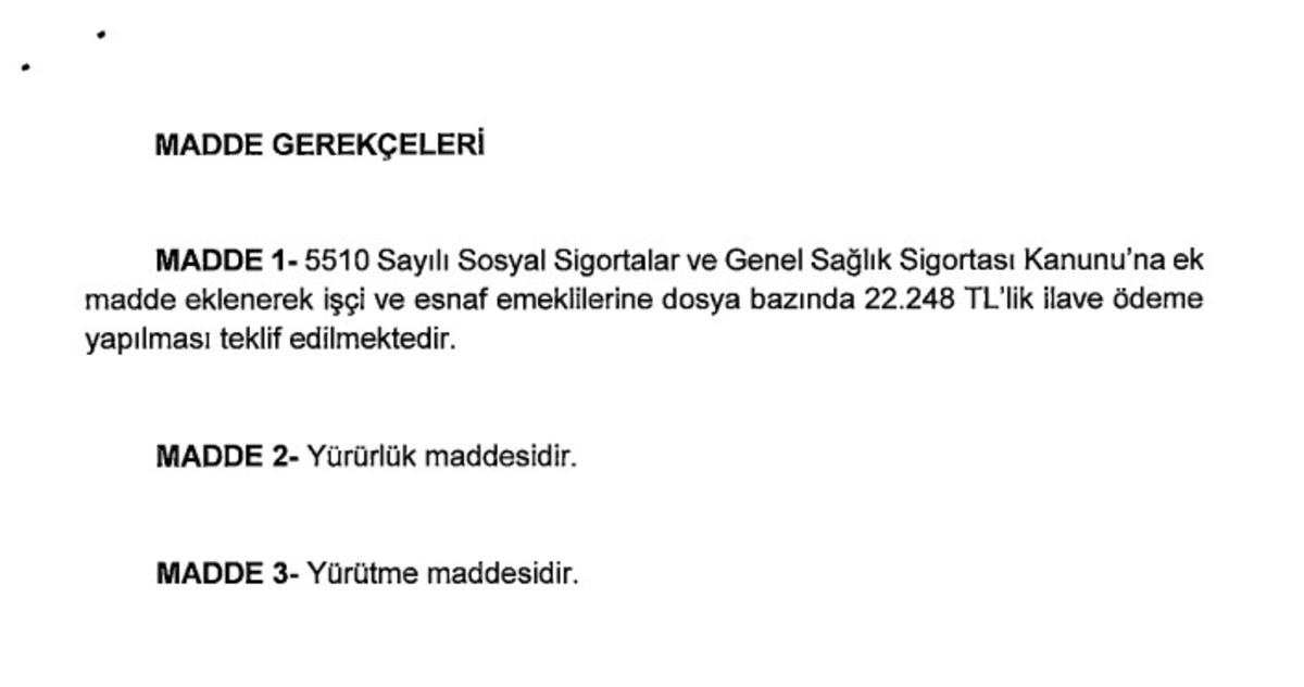 22 bin, 25 bin, 45 bin TL... &Ouml;zel den emekli i&ccedil;in seyyanen zam ve en d&uuml;ş&uuml;k aylık teklifi 5