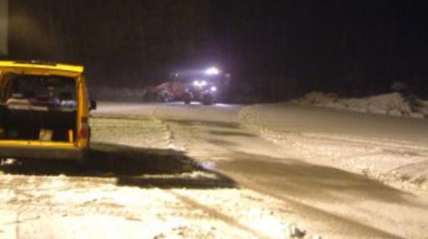 Bolu Dağı'nda kar yağışı etkili oluyor