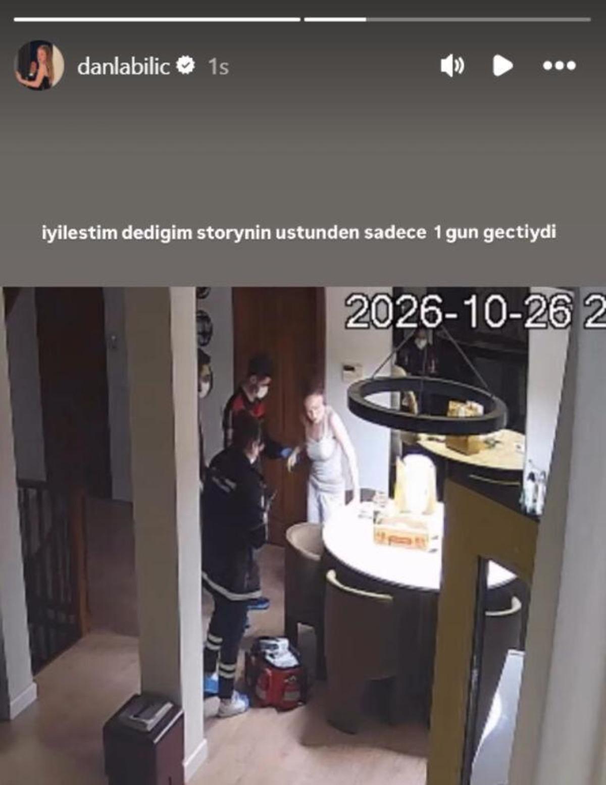 Danla Bilic evinde rahatsızlandı!   Sol bacağım kilitlendi   2