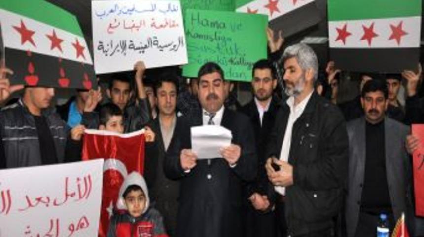 Suriye'deki katliam protesto edildi