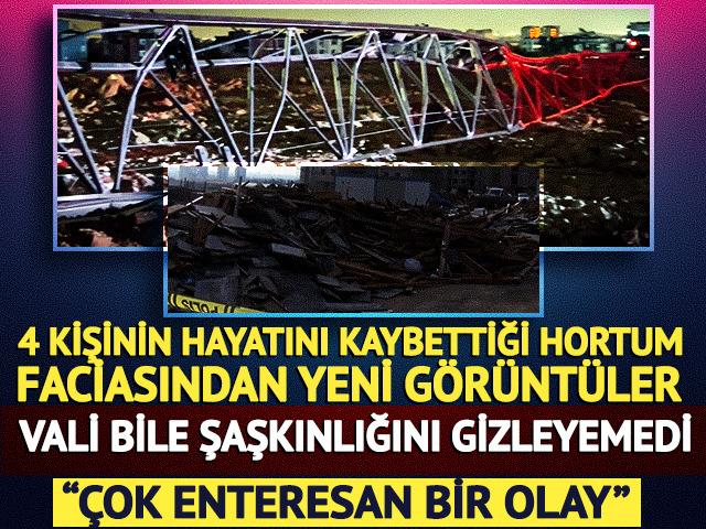 4 kişinin &ouml;ld&uuml;ğ&uuml; hortum faciasında yeni g&ouml;r&uuml;nt&uuml;ler! Vali '&Ccedil;ok enteresan' diyerek duyurdu