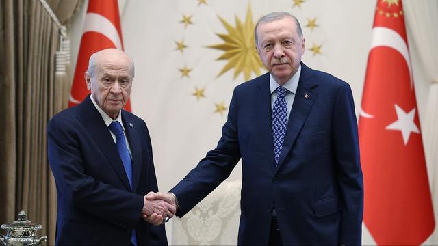 Cumhurbaşkanı Erdoğan ile Bahçeli'nin görüşmesi sona erdi