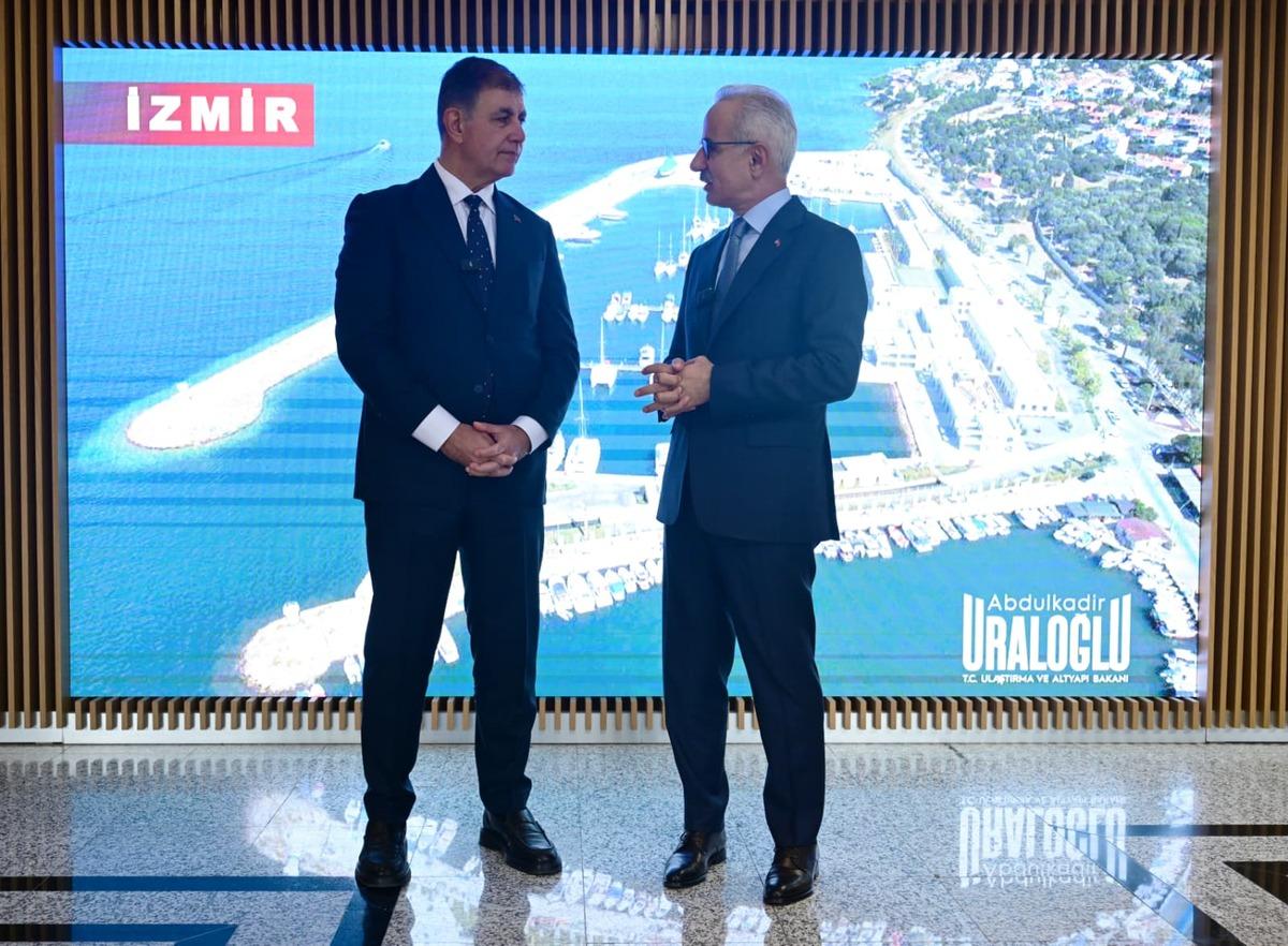 İzmir&rsquo;in ulaşımı i&ccedil;in ortak adım! Bakan Uraloğlu ve Cemil Tugay bir araya geldi 6