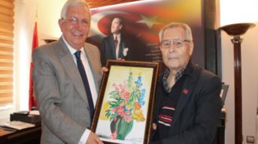 Huzurevi sakininden Posbıyık&rsquo;a anlamlı hediye