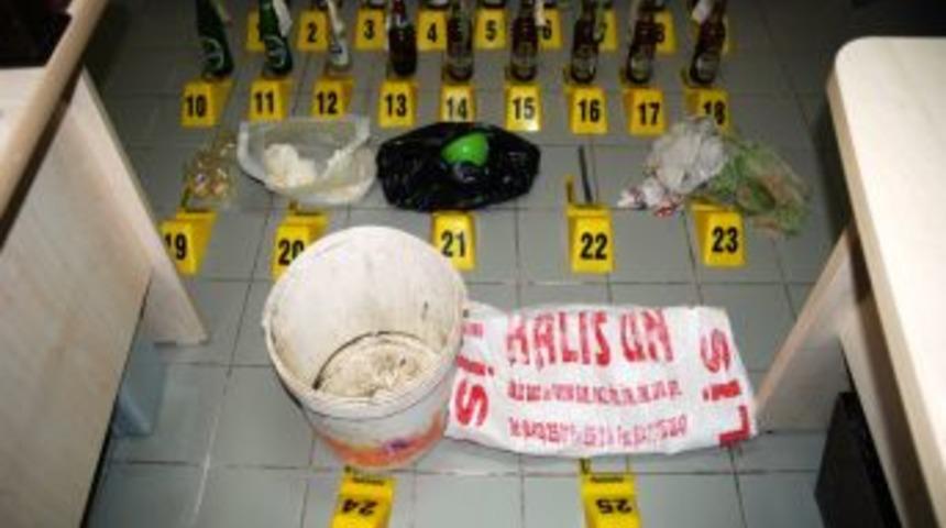 Derik'te 18 molotofkokteyli ele ge&ccedil;irildi