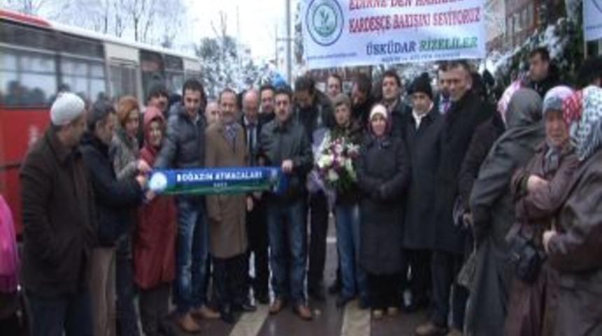 Hemşehrilerinden Erdoğan'a ge&ccedil;miş olsun ziyareti