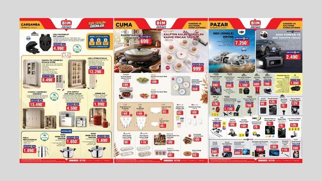 27-28-30 Ekim ve 1 Kasım 2026 BİM Aktüel Kataloğu