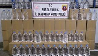 Bursa’da bin 260 litre etil alkol ele geçirildi