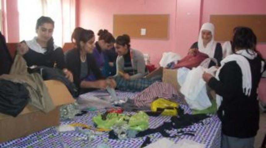 BOSSA toplum merkezlerine kumaş desteği sağlıyor