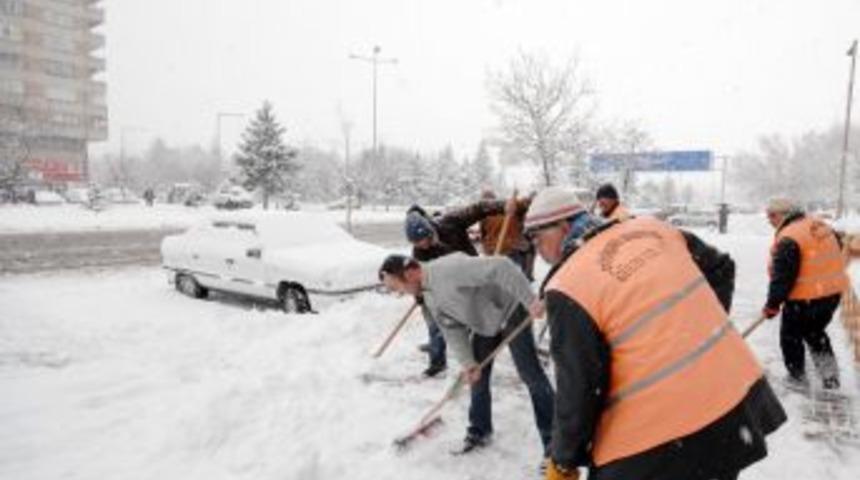 Kayseri'de kar seferberliği