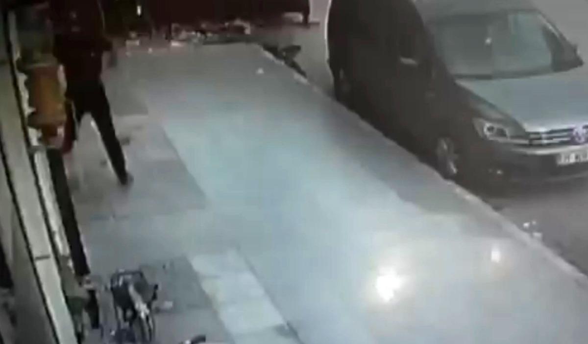 Kaldırım taşıyla banka soymaya çalıştı! Eli boş döndü 3