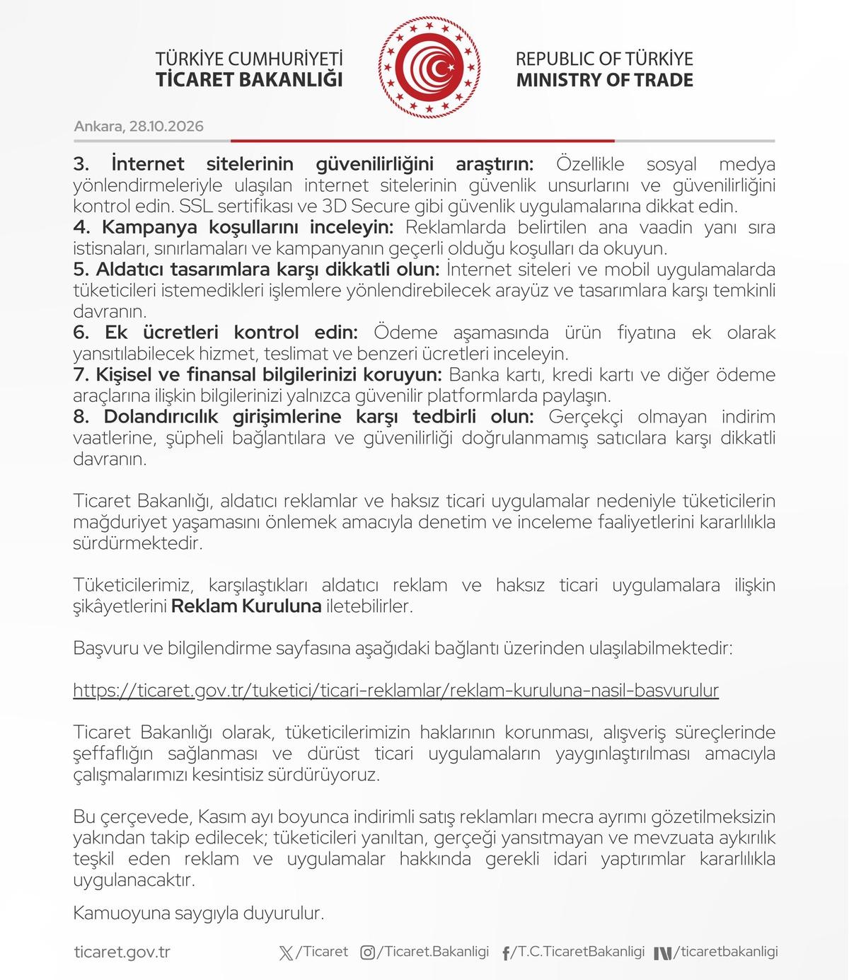 Kasım indirimleri Bakanlığın radarında: Vatandaşa kritik uyarı 4