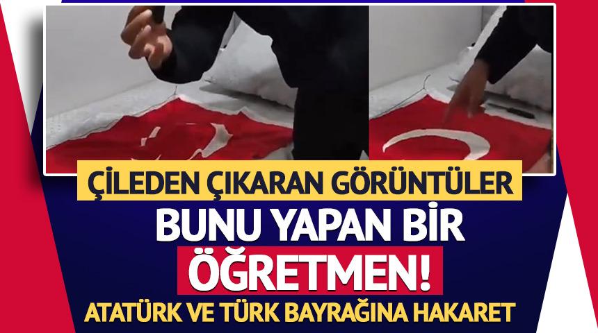 &Ouml;ğretmenin Atat&uuml;rk ve T&uuml;rk bayrağına y&ouml;nelik hareketleri &ccedil;ileden &ccedil;ıkarttı!