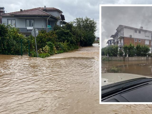 Muğla'da sağanak yağış hayatı fel&ccedil; etti! Tersakan &ccedil;ayı taştı 