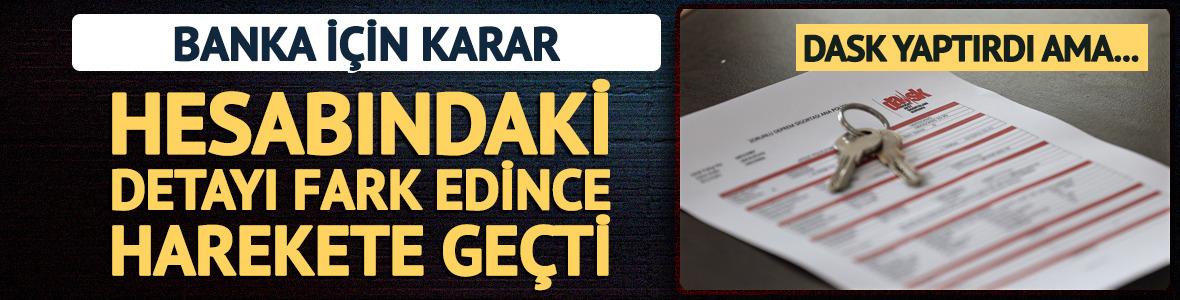 Hesabından &ccedil;ekilen parayı fark edince harekete ge&ccedil;ti: Banka haksız bulundu
