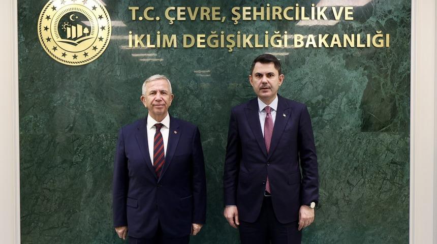 Bakan Kurum, Mansur Yavaş'la görüştü! Cumhurbaşkanı Erdoğan detayı...