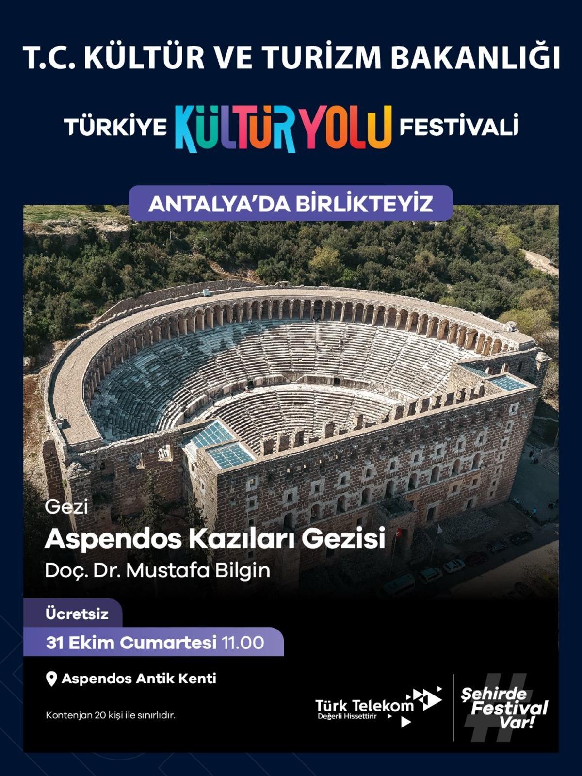 Türkiye’nin turizm başkenti Antalya, Türkiye Kültür Yolu Festivali ne ev sahipliği yapacak 2