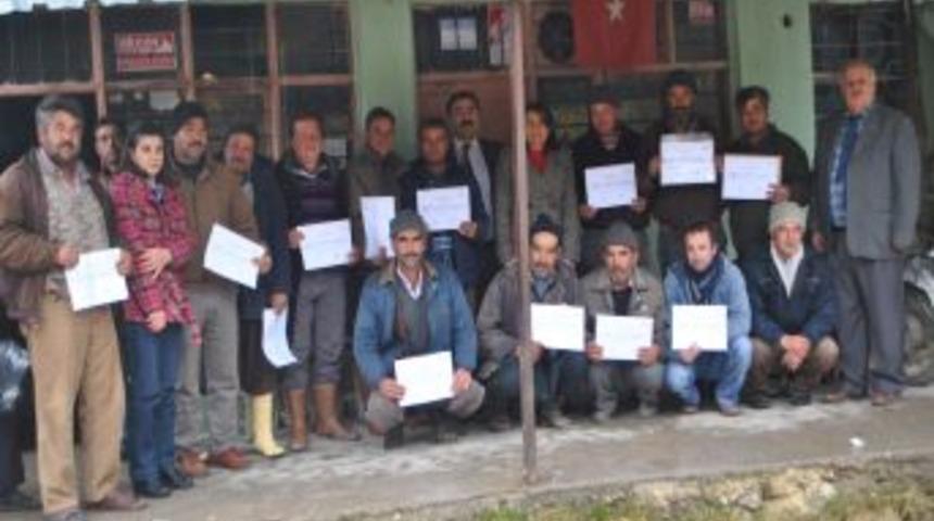 Silifkeli domates &uuml;reticilerine sertifika verildi