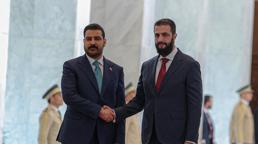 Cumhurbaşkanı Ahmed Şara ile Irak Başbakanı Zeydi "ticaret, enerji ve ekonomiyi" görüştü